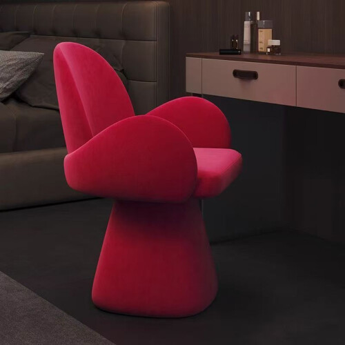 HOMAIRE Red Rotatable Makeup Stool 80x55x47cm 2