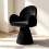 HOMAIRE Black Rotatable Makeup Stool 4