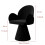 HOMAIRE Black Rotatable Makeup Stool 2