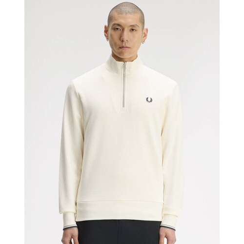(L, White) Fred Perry Jumper  in White