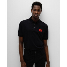 (L, Black) Hugo Polo Shirt in Black
