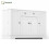 HOMAIRE 138cm White Kitchen Sideboard Cabinet 1
