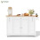 HOMAIRE White Kitchen Island Cart with Foldable 1