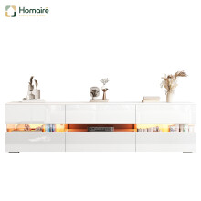 HOMAIRE 160cm White LED TV Stand Cabinet