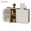 HOMAIRE White High-Gloss Sideboard 140x35x77cm 1