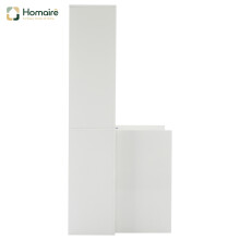 HOMAIRE White High Gloss LED Display Cabinet