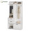 HOMAIRE White Hall Tree with Mirror & Storage 1