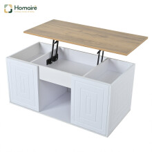 HOMAIRE White Height-Adjustable Coffee Table