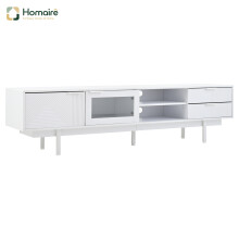 HOMAIRE White TV Unit 200x40x50.5cm for 80'' TV