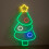 Christmas Tree Neon Light Up Decoration | Multi-Coloured USB LED Sign 1