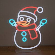 30cm Snowman Light Up Christmas Decoration USB LED Sign