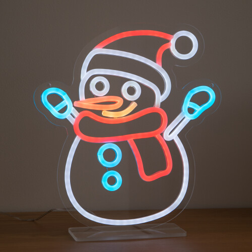 30cm Snowman Light Up Christmas Decoration USB LED Sign