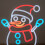 30cm Snowman Light Up Christmas Decoration USB LED Sign 5