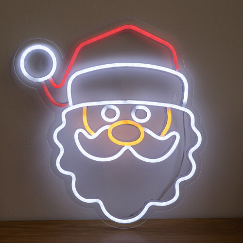 35cm Santa Light Up Christmas Decoration USB LED Sign