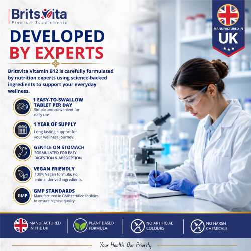 Brits Vita Vitamin B12 Bottle - 365 Tablets 2