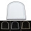 Living And Home Anti-fog Bathroom Mirror with Dimmable LED Light 1