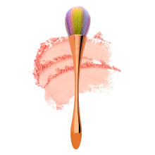 Gleva Ultimate Blend Pennello Makeup Per Fondotinta Crema, Liquido & In Polvere, Blush, & Bronzer (Pelo Rosa Oro)