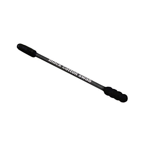 Schwarze Klebende Baumwollstäbchen/Q-Tips 15 Stück X 3 Sets, Schwarz