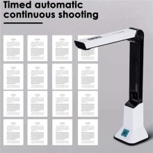 2X Portable High-Definition Scanner, Document Camera with Real- Projection Video Recording Function, A4 Scanner
