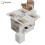 HOMAIRE White Lift Top Coffee Table with Stools 1
