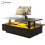 HOMAIRE Black LED Coffee Table 100x50cm 1