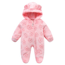 (E, 12M) Weiche Neugeborenen Baby Kleidung Flanell Herbst Winter Baby Jungen Mädchen Overall Cartoon Neugeborenen Body Warme Strampler für