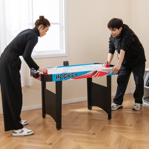 Mesa de Air Hockey de 48 polegadas, placar de LED, ventilador de 12V