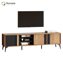 HOMAIRE TV Stand 180cm Black Brown for 80 Inch