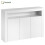 HOMAIRE White High Gloss LED Sideboard 130cm 1