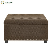 HOMAIRE Coffee Square Storage Ottoman 76cm