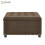 HOMAIRE Coffee Square Storage Ottoman 76cm 1