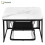 HOMAIRE Nesting Coffee Tables White Marble Set 1