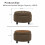 HOMAIRE Round Coffee Ottoman with Storage Coffee 2