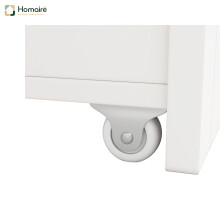 HOMAIRE 120cm Tall White Kitchen Cabinet RGB LED