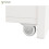 HOMAIRE 120cm Tall White Kitchen Cabinet RGB LED 1