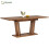 HOMAIRE Extendable Dining Table Dark Brown 1