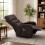 HOMAIRE Brown PU Leather Power Massage Recliner 3
