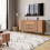 HOMAIRE Rustic Brown Sideboard Cabinet 140cm 5