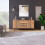 HOMAIRE Rustic Brown Sideboard Cabinet 140cm 3