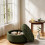 HOMAIRE Round Storage Ottoman Dark Green 5