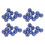 40pcs Polyhedral Dice Clear Numbers Waterproof Prevent Oxidation 12 Sided Dice Set for Game Teaching Blue 1