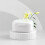Travel-Friendly Denture Care Container for Cleaning and Storing Aligners ,white 1