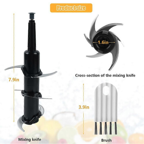 Compatible with Blender Blade Replacement Compatible with Ninja 72 OZ Pitcher Locking Lid, Replacement Parts Compatible with 1