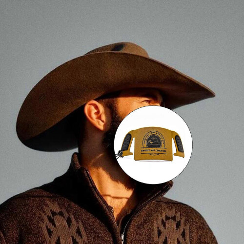 Συμβατό με καπέλα Cowboy, κλιπ λουριού καπέλου Cinches για ασφαλή συγκράτηση 2