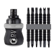 13-in-1 ratchet screwdriver kit, high-torque ratchet screwdriver, magnetic head screwdriver, multi-bit screwdriver