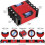 Multifunctional folding level, 71.1 cm multi-angle measuring tool, 5 sections with 4 bubble levels (45/90/180), precise 2