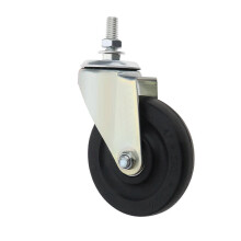 4 Zoll kompatibel mit Hoverkart Ersatzrad mit Metallhalterung Gummi Hoverboard Kart Rad