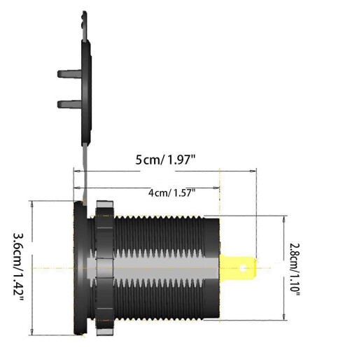Συμβατό με γρήγορο φορτιστή αυτοκινήτου 63W QC3.0 USB Type-C USB-C PD, με ένδειξη 2