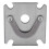 Compatible with air compressor pump valve plate 48x62mm cast iron 3/8 inch thread 1