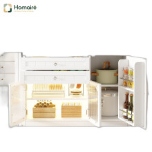 HOMAIRE Extendable Kitchen Island Table White